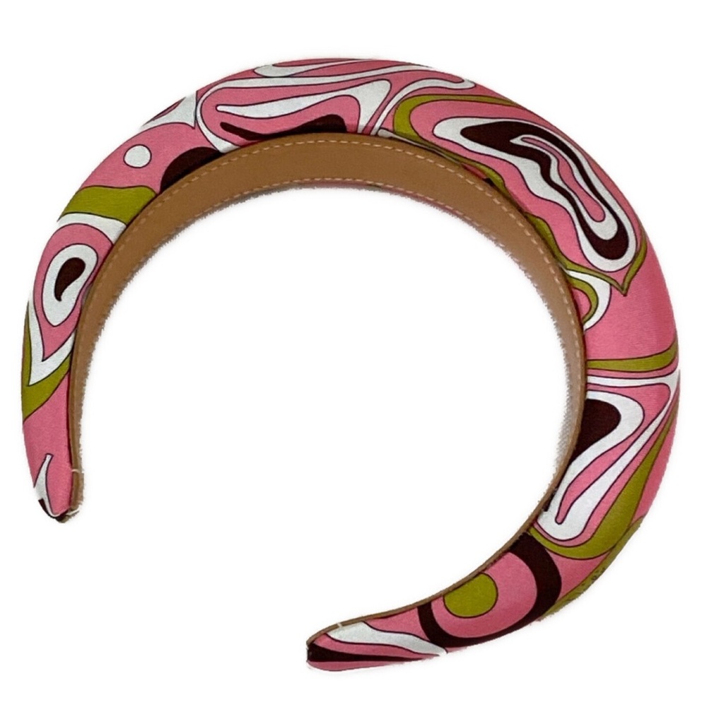Emilio Pucci Pink and Green Headband